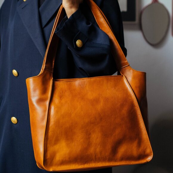 Aigin Milano Handbags - AiginMilano Handmade Full Grain Leather Bag: Elegant Italian Handbag